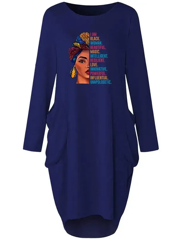 Plus Size Women Short Sleeve O-Neck Loose Casual Dresses — image 17