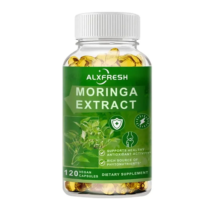 Moringa Capsules Support Energy Levels Immune system and Digestive Health Maintain Bone and Teeth Health Powerful antioxidant