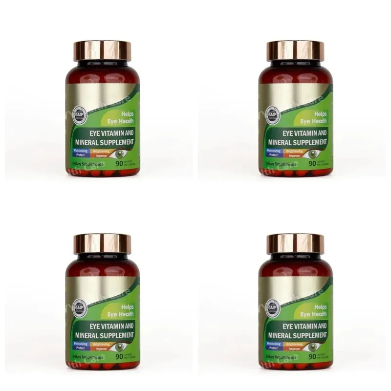 Lutein Eye Vitamins Capsules with Zeaxanthin Zinc Daily Eye Nutrition Supplement Eye Health Support for Adults 90 Count Bottle