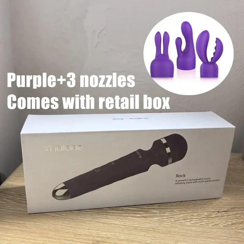 Nalone Rock Powerful Clitoris Vibrator USB Recharge Magic Wand AV Vibrator Massager Sexual Product Erotic Sex Toys for Women — image 16