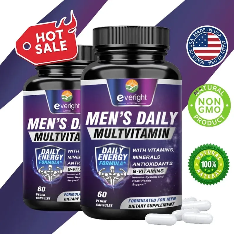 Men's Multivitamin – Immune Boost with Vitamins A B12 C D | Daily Energy & Non-GMO — image 1