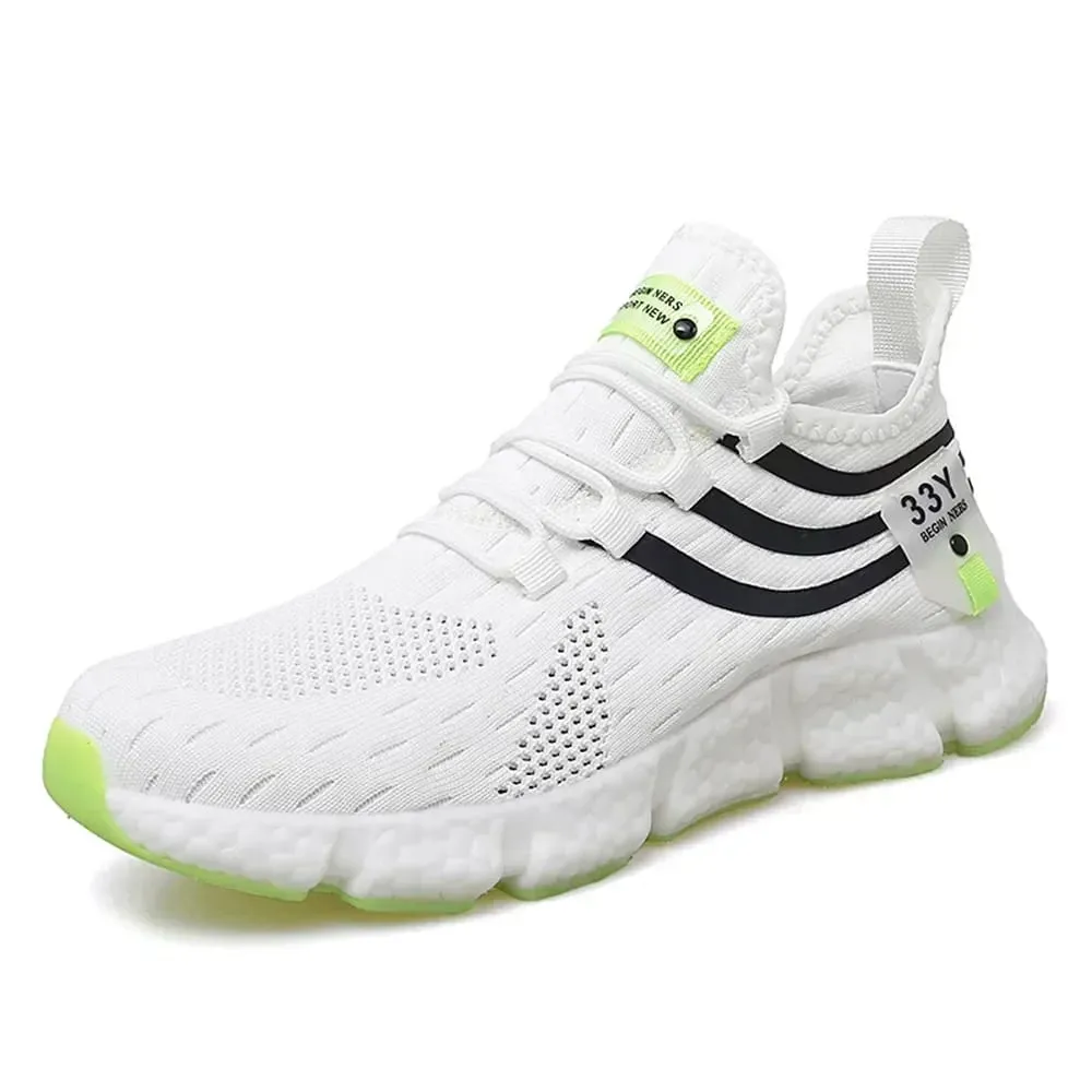 Men's Sneakers Mesh Breathable Running Shoes Male Light Non-slip Classic Sports Casual White Shoes Women Couple Tenis Masculino — image 5