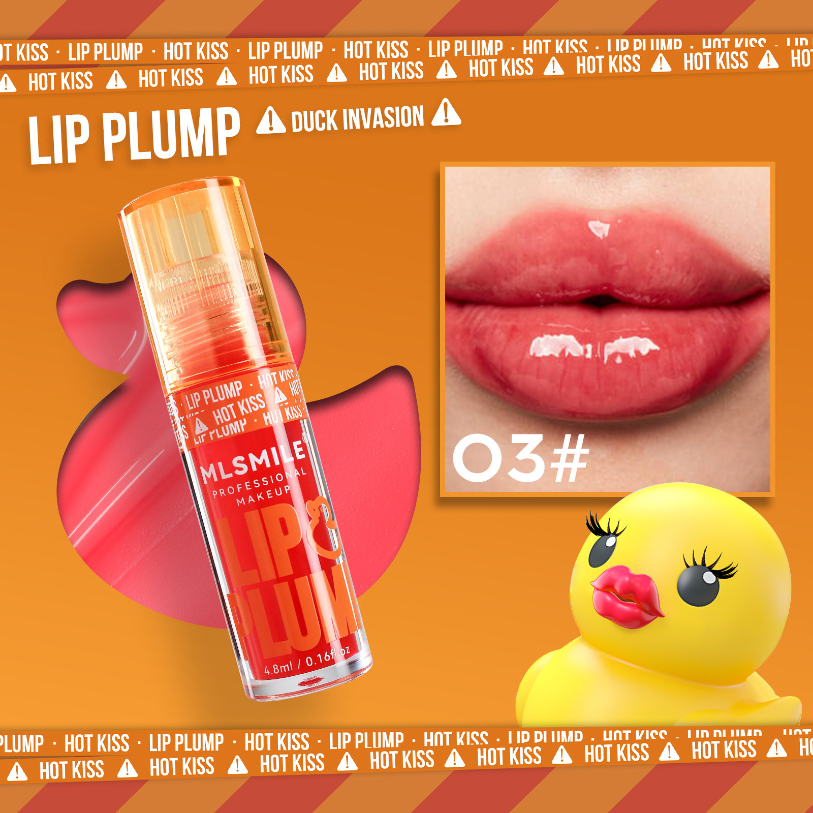 Duck Lip Plump Lip Oil Moisturizing Lip Gloss Mirror Water Nature Long-Lasting Gloss Pearl Lip Glaze Set — image 9