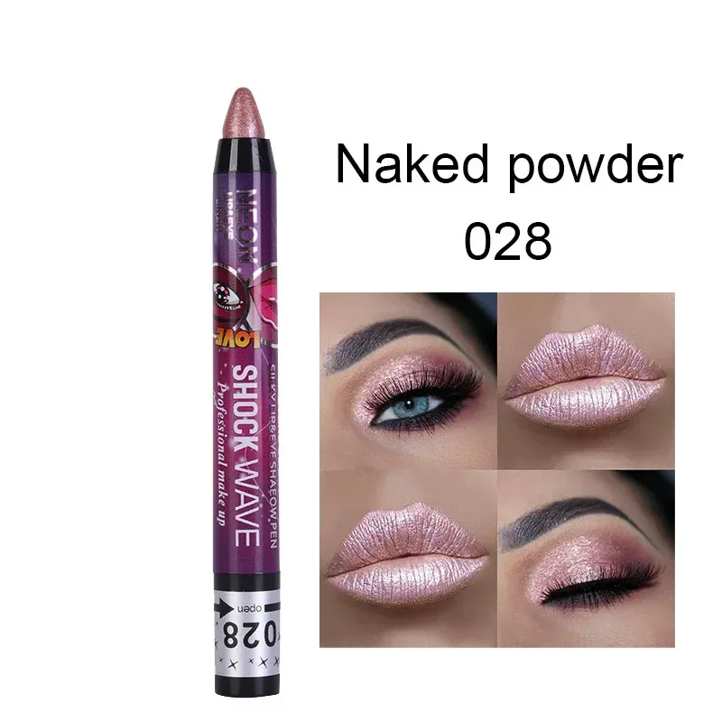 2 In 1 Eyeshadow Lipstick Stick Pencil Waterproof Glitter Matte Eye Shadow Makeup Pigment Eyeshadow Pen — image 38