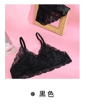 French Summer Bralette - Wireless Push-Up Bra for Small Chest Ultra-Thin Triangle Cups & Sexy Lingerie Set & Sexy Tushy — image 9