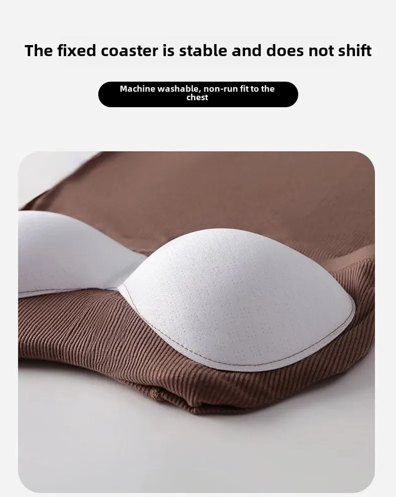 M-4XL For 45-105kg Threaded Cotton Plus Size Camisole Top with Built-in Bra For Women Modal Seamless Underwear Tank Tops