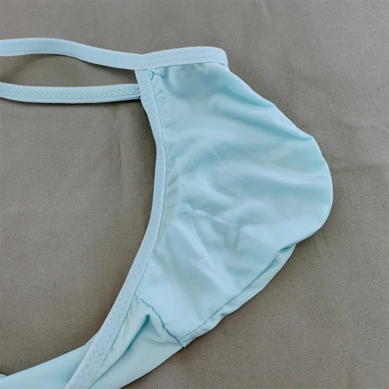 Solid Color Briefs Men Underwear Ultra Thin U Pouch Panties Low Waist Seamless Quick Dry Briefs for Daily Wear — image 20