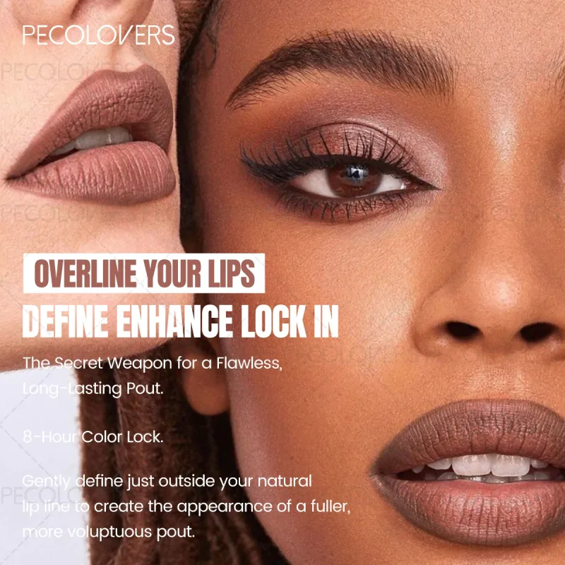 1PC Lipliner Lipstick Plump and Charming Lips Not Dry Nude Brown Multi-color Choice with A Variety of Makeup Lip Cosmetics
