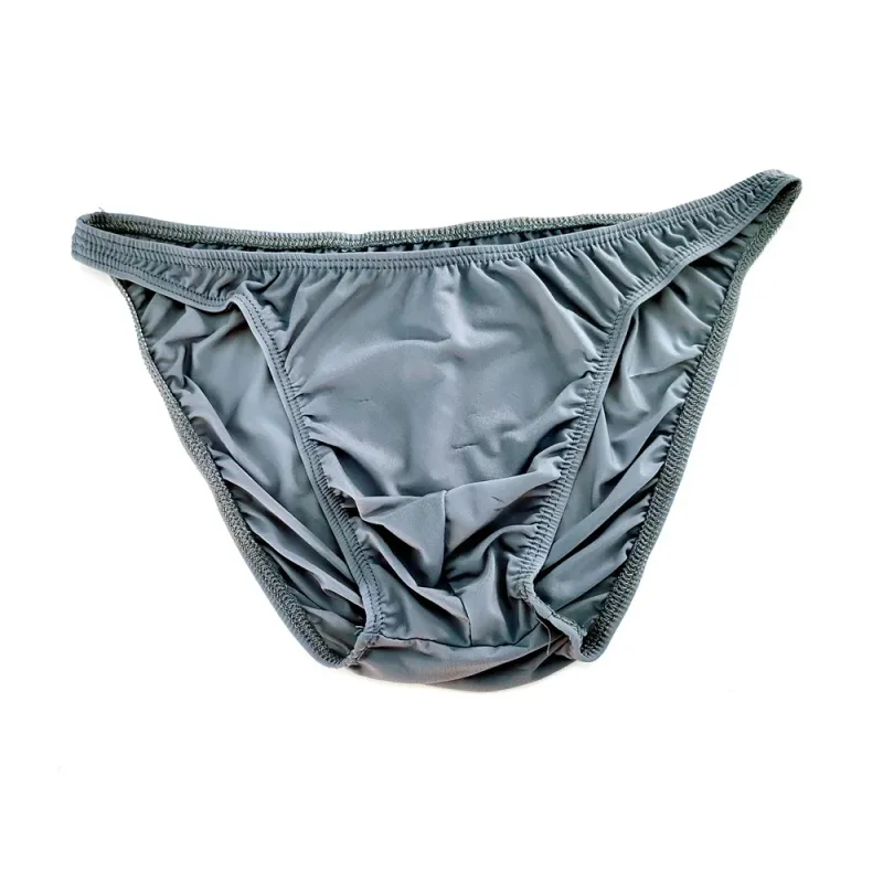 Pink Men Briefs Nylon Spandex Comfy Breathable Low-Waist Underpants Quick Dry Male Ice Silk Bikini Underwear — image 25