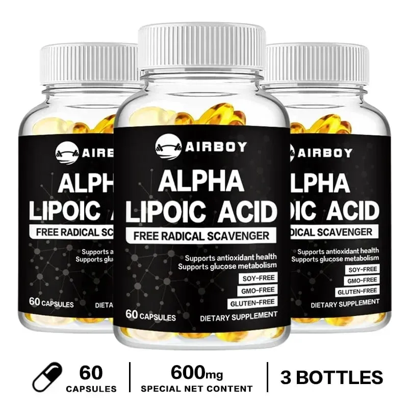 Alpha Lipoic Acid - Supports Neurological Health Relieve Neuralgia Powerful Antioxidant Sugar Metabolism Improves Immunity