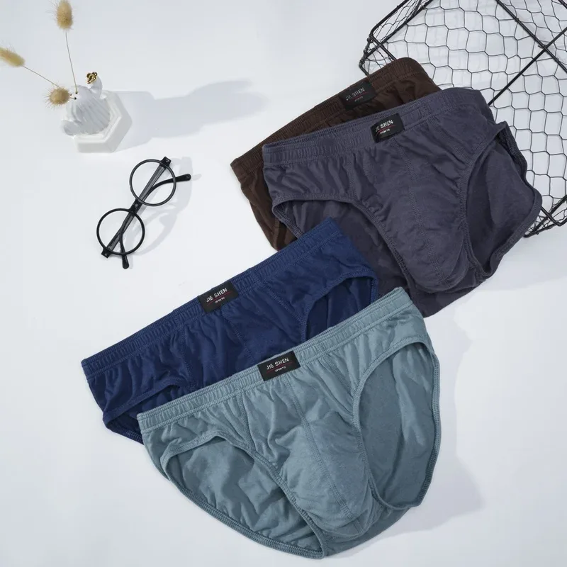 1PC Cotton Briefs Men's Comfortable Underpants Male Breathable Underwear Lingerie Panties Plue Size Xl -5XL — image 2