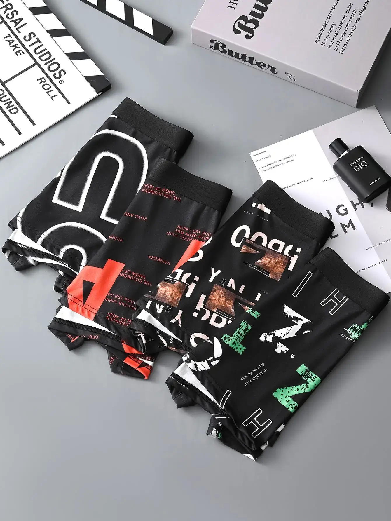 4PCS Men's Underwear soft comfortable breathable skin-friendly high-quality underwear trendy simple sports casual boxer briefs — image 3