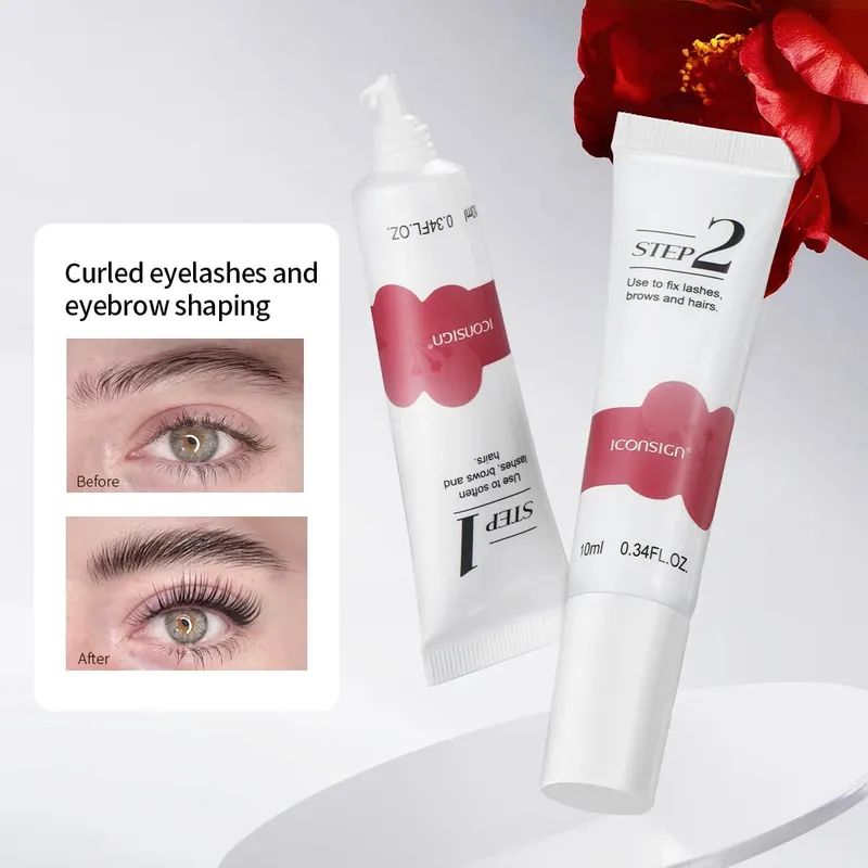 มังสวิรัติ Camellia ดอกไม้ Eyelash Lift Kit 8-12 min Quick Gentle Curly ไม่มีความเสียหายขนตา Brow Care ของขวัญชุดความงาม — image 3