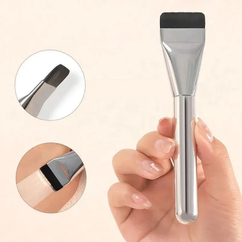 Contour Brush Blending Foundation Cream Makeup Brushes Beauty Brush Lightweight Face Contour Brush Ultra Thin Foundation Flat — image 2