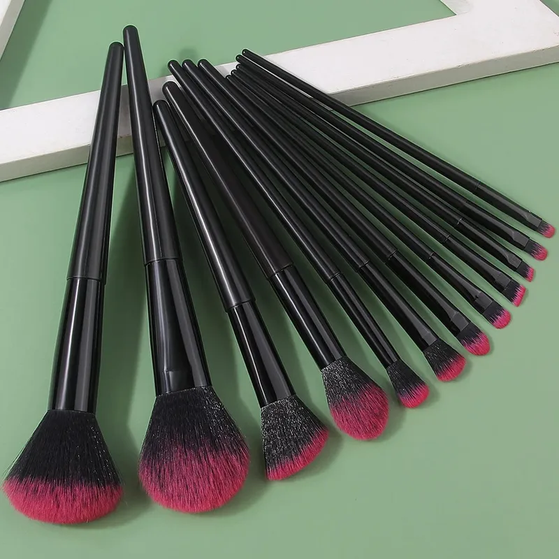 12Pcs Pink Makeup Brush Set Make Up Concealer Blush Powder Brushes Eye Shadow Highlighter Foundation Brush Cosmetic Beauty Tools — image 10