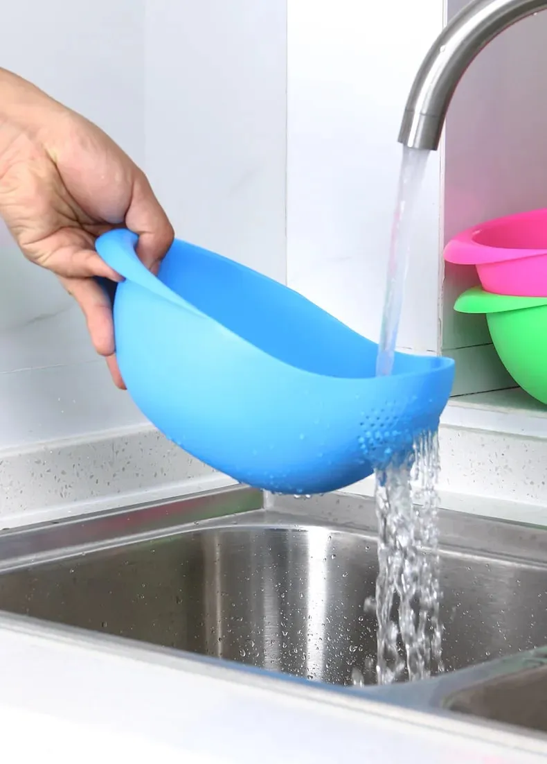 Rice Washing Filter Beans Strainer Basket Colander Plastic Sieve Fruit Vegetable Bowl Drainer Cleaning Tools Home Kitchen Tools — image 9
