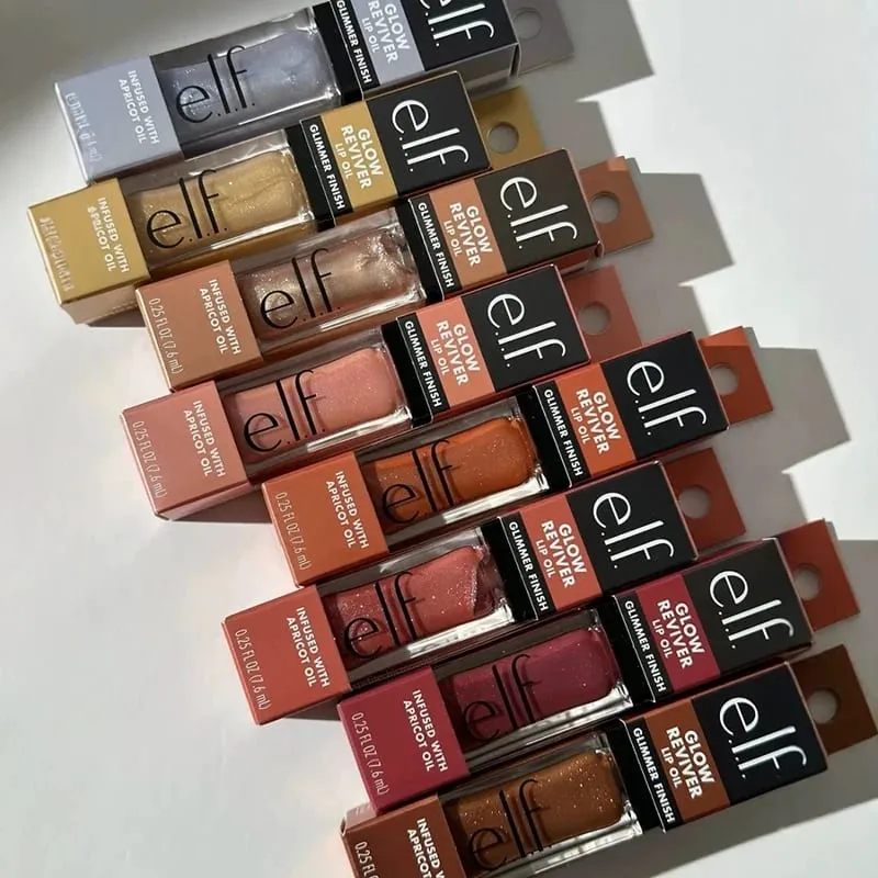 Elf Brand Portable Fruit Flavor Lip Gloss Lightweight Hydrating Nourishing Repairing Improve Lip Lines Tinted Lip Balm Cosmetic