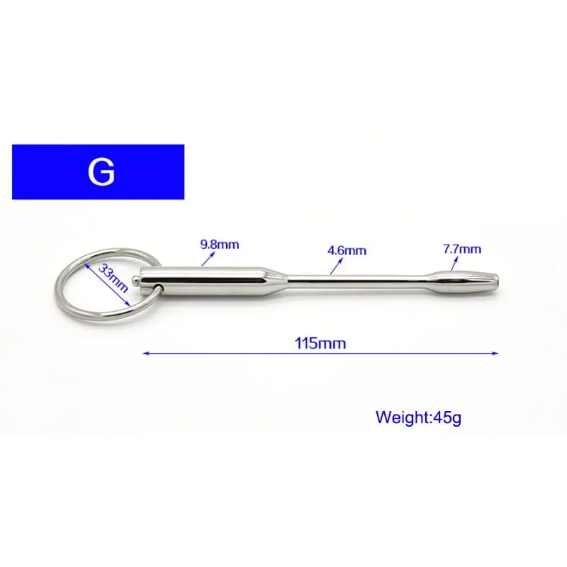 Electric Shock Male Penis Metal Urethra Plug Electro Stim Penis Dilator Beads Cock Ring Masturbation Massage Sex Toys for Men — image 12