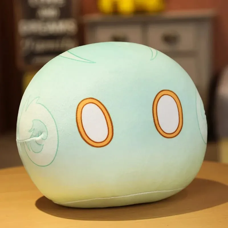 Novo 10cm anime projeto bonito genshin impacto slime pelúcia travesseiro brinquedos kawaii dos desenhos animados anime travesseiro brinquedos aniversário presente de natal para crianças — image 10