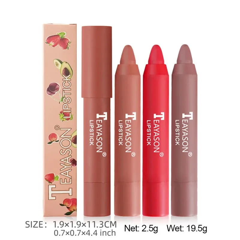 Matte Lipstick Easy Coloring Non-Stick Cup Long-Lasting Comfortable Wear Lip Makeup for Women