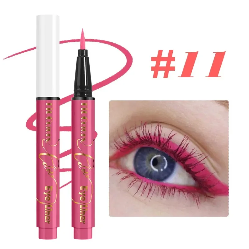 UV Fluorescent Glow Liquid Eyeliner Pen Waterproof Face Color Paint Neon Colorful Halloween Christmas Party Art Stage Eye Makeup — image 17