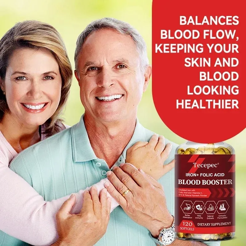 Iron + Folic Acid Blood Tonic - Replenish Iron Content No Side Effects Iron Supplement- with Vitamin C Vitamin B12 Folic Acid — image 7