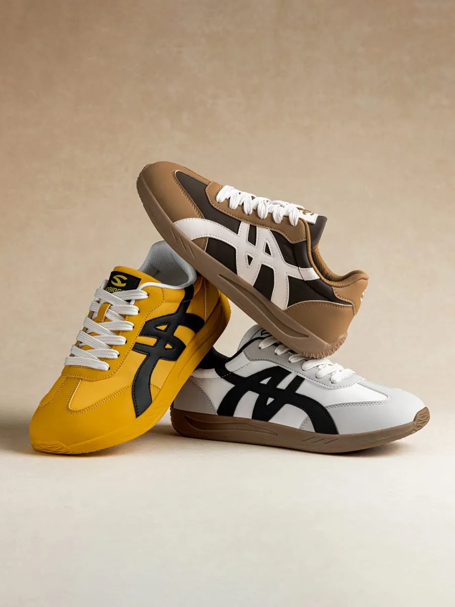 Sapatos descalços unissex de largura larga tênis de couro artificial clássico retro minimalista sapatos de caminhada — image 9