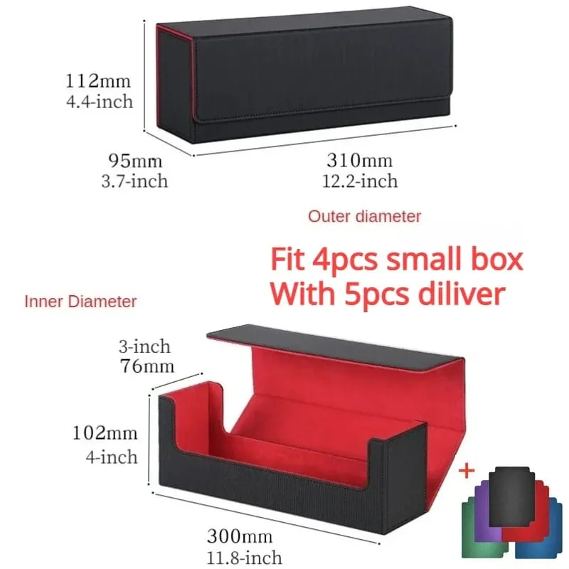 Deck Trading Cards Box for 100+ Game Baseball Card Storage Box Playing Card Carrying Case for Family Party Games Supplies — image 9