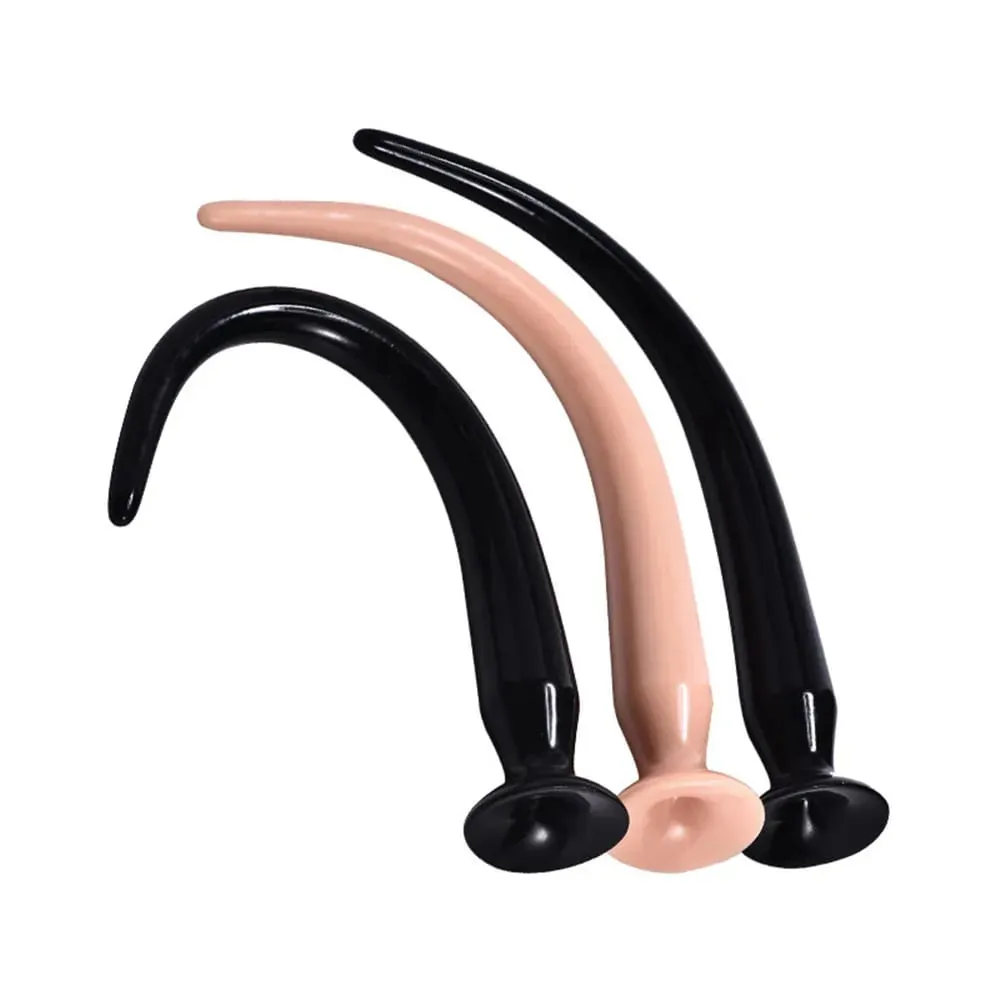 34-50CM płynny silikonowy pasek analny Butt Plug Dildo stymuluj odbyt pochwy miękki Anal Dilator para zabawki erotyczne dla kobiet mężczyzn — image 3