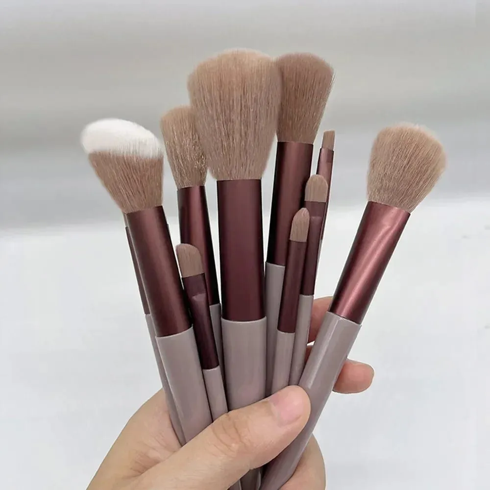 13 PCS Makeup Brushes Set Eye Shadow Foundation Women Cosmetic Brush Eyeshadow Blush Beauty Soft Make Up Tools Bag — image 6