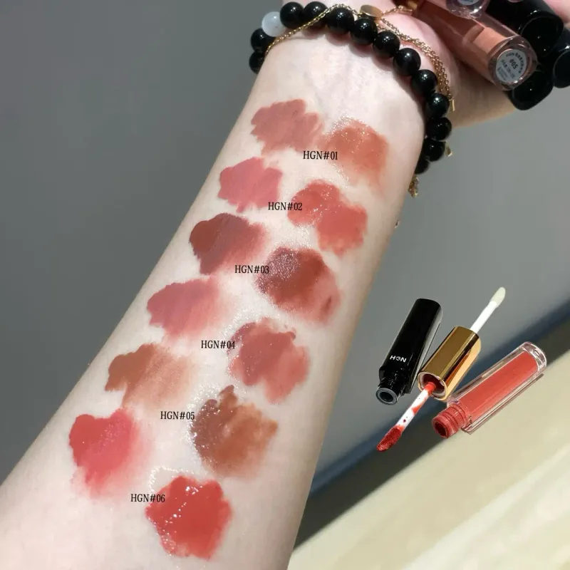Hgn Dual Ended Matte and Gloss Lip Gloss Soft Matte Dewy Glossy Long Lasting Color Brighten Skin Tone Multi Makeup Styles — image 7