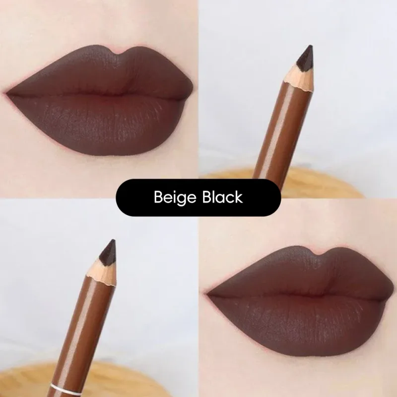 Non Stick Cup Waterproof Matte Lip Liner Pen Nude Red Long Lasting for Women Party Makeup Lip Cosmetics — image 15