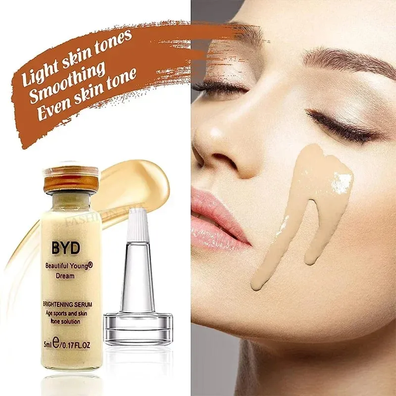 5ml 10 vials Facial Skin Care BB Glow Starter Kit Face Natural Moisturizing BB Cream Ampoule Foundation with Dropper Makeup Set — image 3