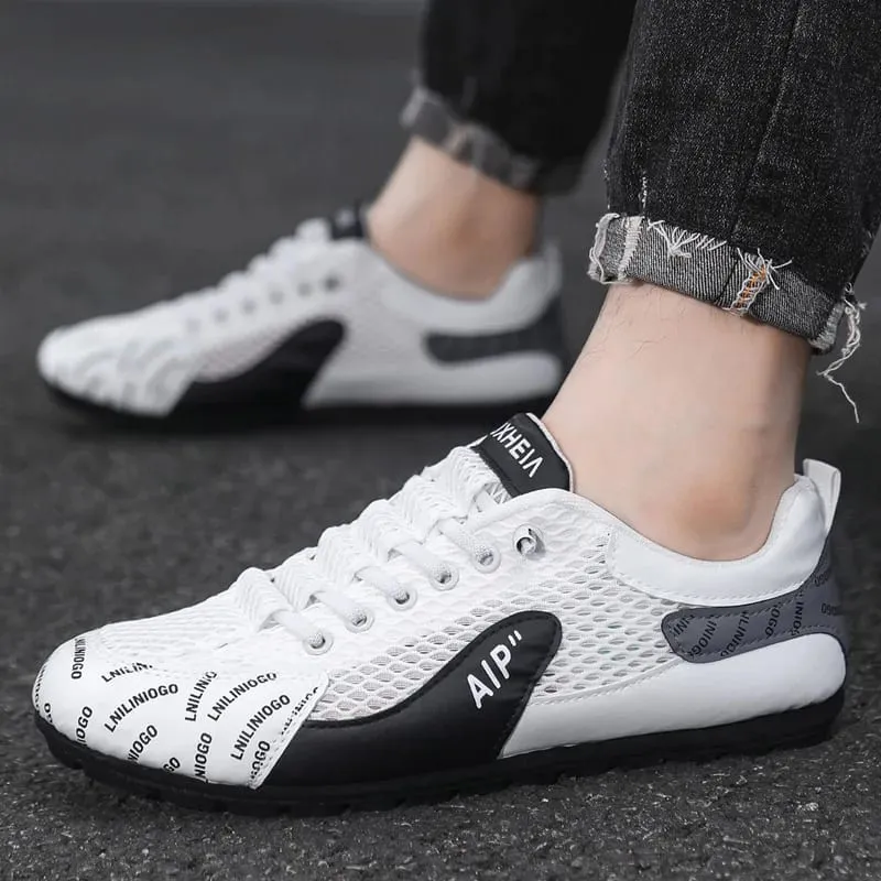 New 2025 High Quality Summer Men Sneakers Fashion Comfortable Non-slip Mesh Shoe Soft Breathable Wear-resistant Sport Sneaker — image 3