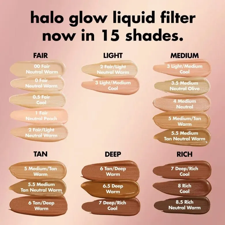 ELF Halo Glow Liquid Filter Liquid Foundation Complexion Glow Booster for A Soft-focus Look Glowy Makeup Hybrid for Dewy Skin — image 7