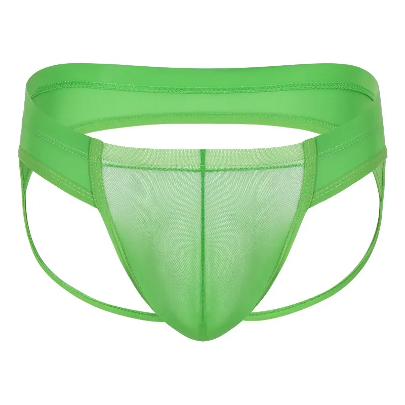 Sexy Men's G-string Thongs Transparent Underwear Mesh Breathable Backless Panties