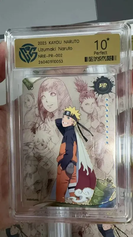 Naruto Cardภาษาอังกฤษรุ่นPR-001PR-002 PRISTINE-10.0 แท้KAYOU Rating Card — image 6