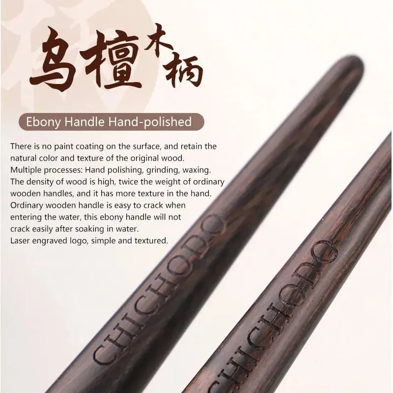 1pc High end Animal Hair Detail Eyeshadow Makeup brushes Highlight Make up brushes Eye Shadow Conceal Ebony Handle pencil beauty