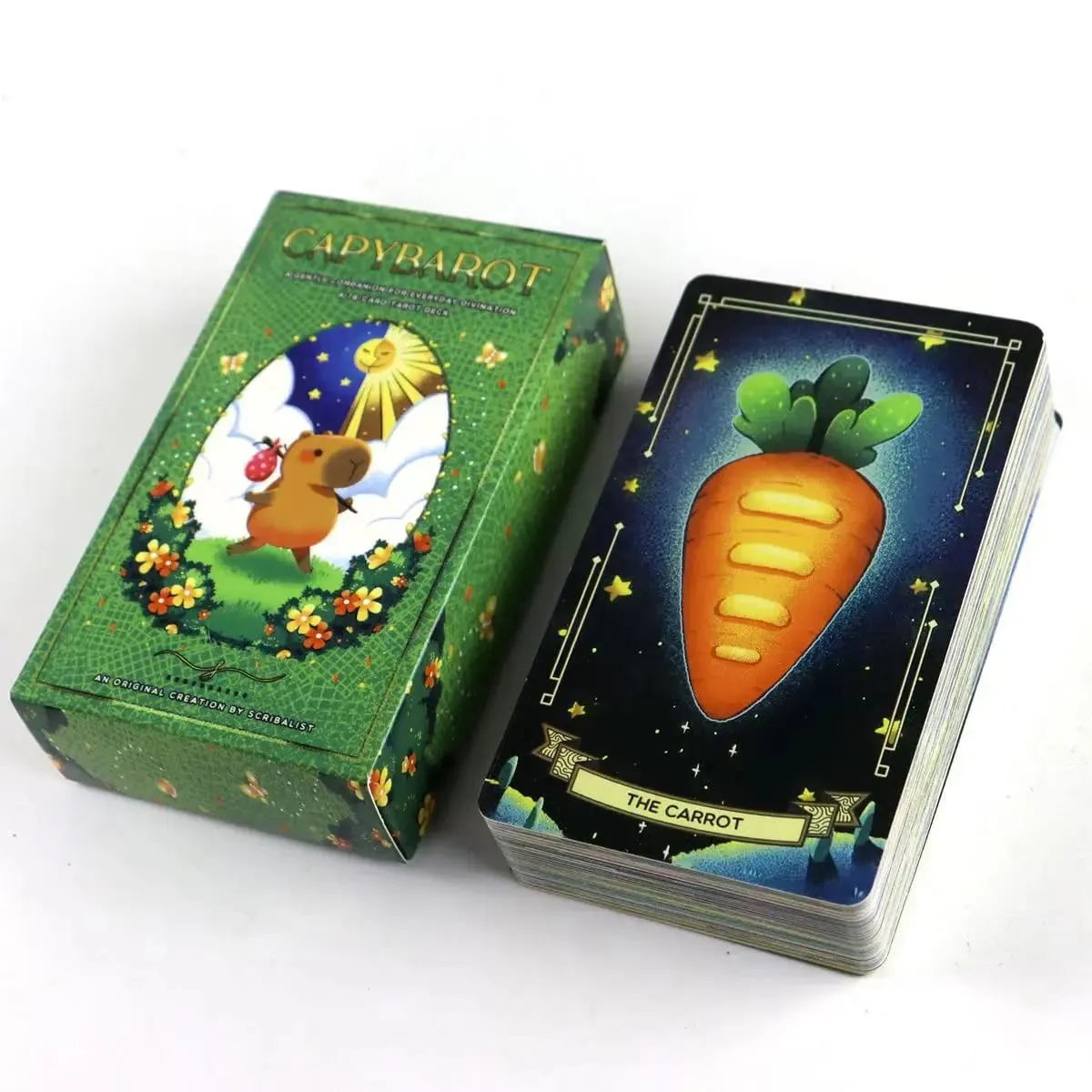 Capybara Tarot Deck 10.3*6cm 78 Cute Tarot Cards Bring That Soothing Vibe and Energy Into A Tarot Deck
