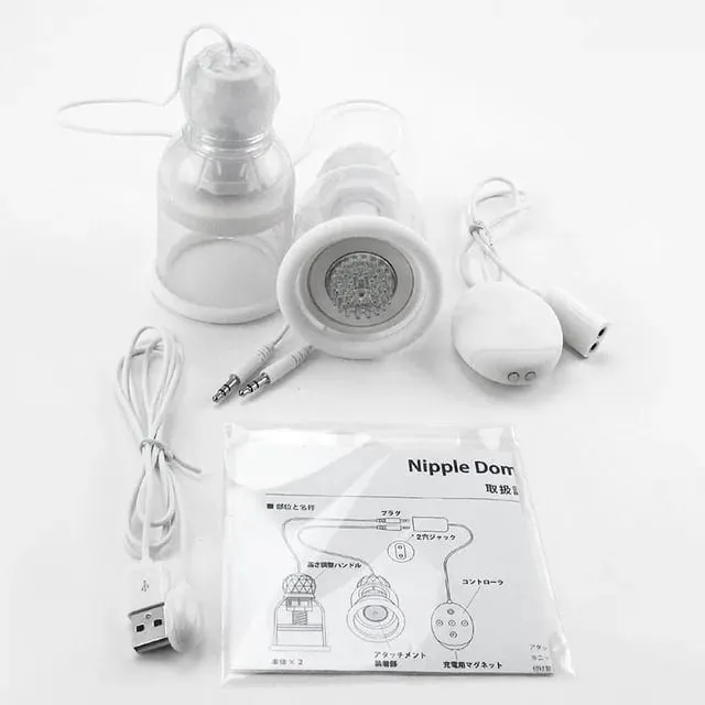 Rotating Nipple Stimulation Breast Enlargement Sucker Licking Vibrator Breast Sucker Chest Massage Vibrator Sex Toys For Women — image 8