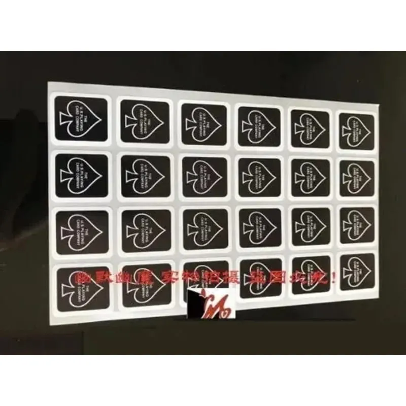 3 Sheets Original Bicycle Playing Card Case Seal Sticker Magic Trick 24 On 1 Sheet 3 Colors Magia Magie Magicians Accessory