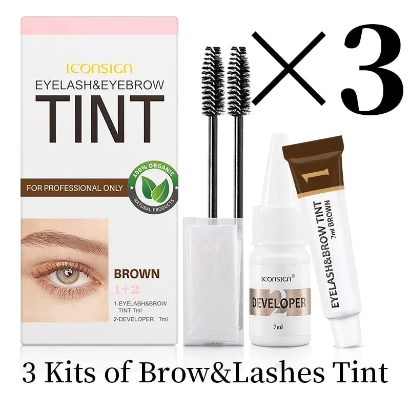 Eyelash Eyebrow Dye Tint Kit Brow Enhancer Mascara Lift Tinting Tattoo Eyes Makeup Tools