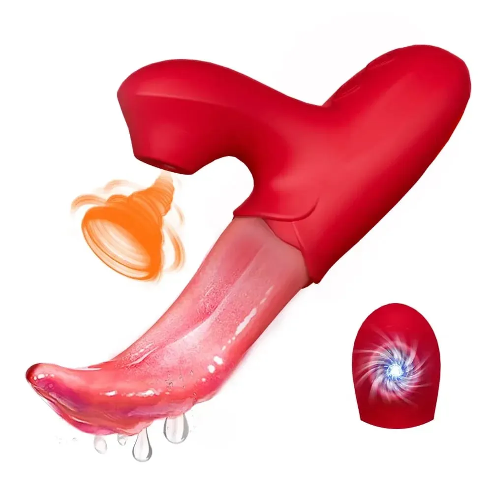Potente vibrador de succión para mujeres, estimulador de clítoris para lamer la lengua, masajeador vaginal con ventosa, masturbación, juguetes sexuales para adultos, productos — image 1