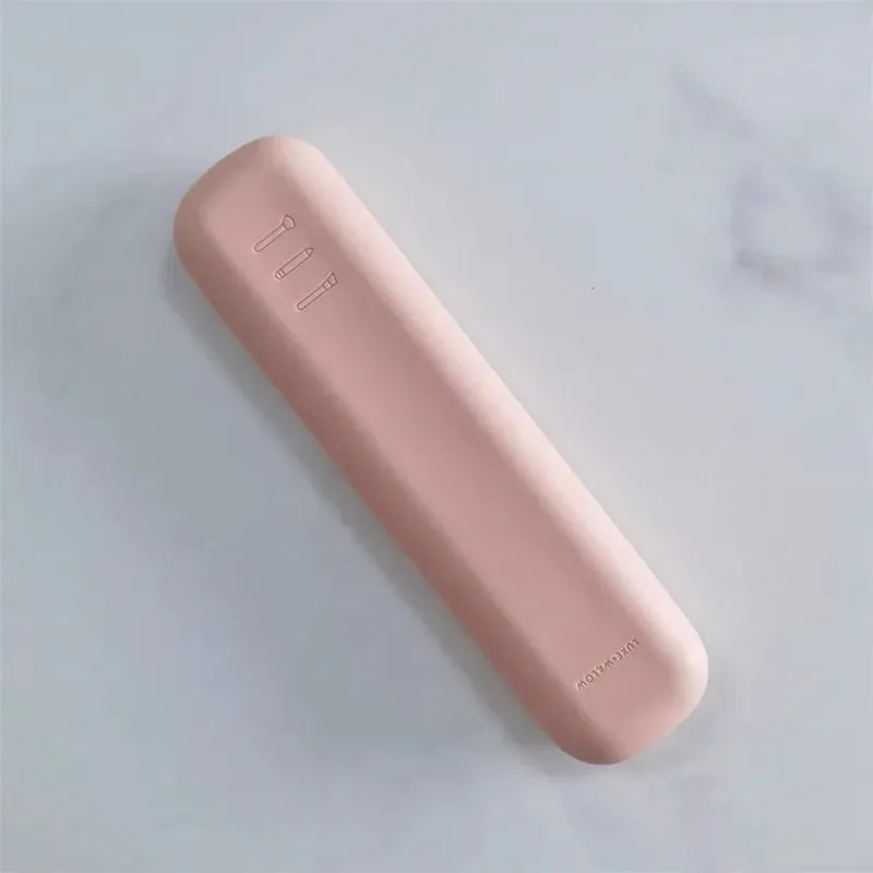 Travel Makeup Brush Holder Silicone Cosmetic Brushes Bag Makeup Sponge Case Portable Waterproof Makeup Tools for Women Girls