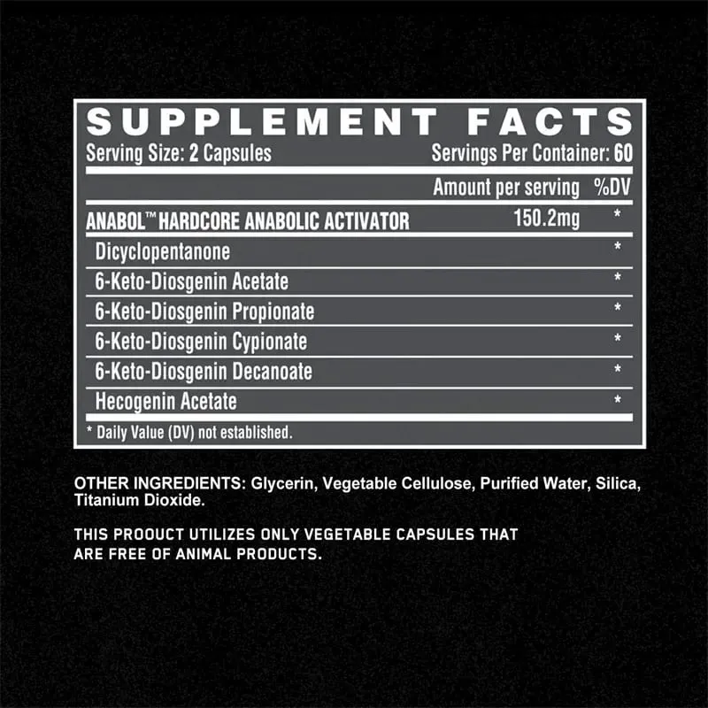 Anabol Hardcore Supplement - Anabolic Muscle Building Supplements That Promote Muscle Protein Synthesis and Increase Strength — image 3