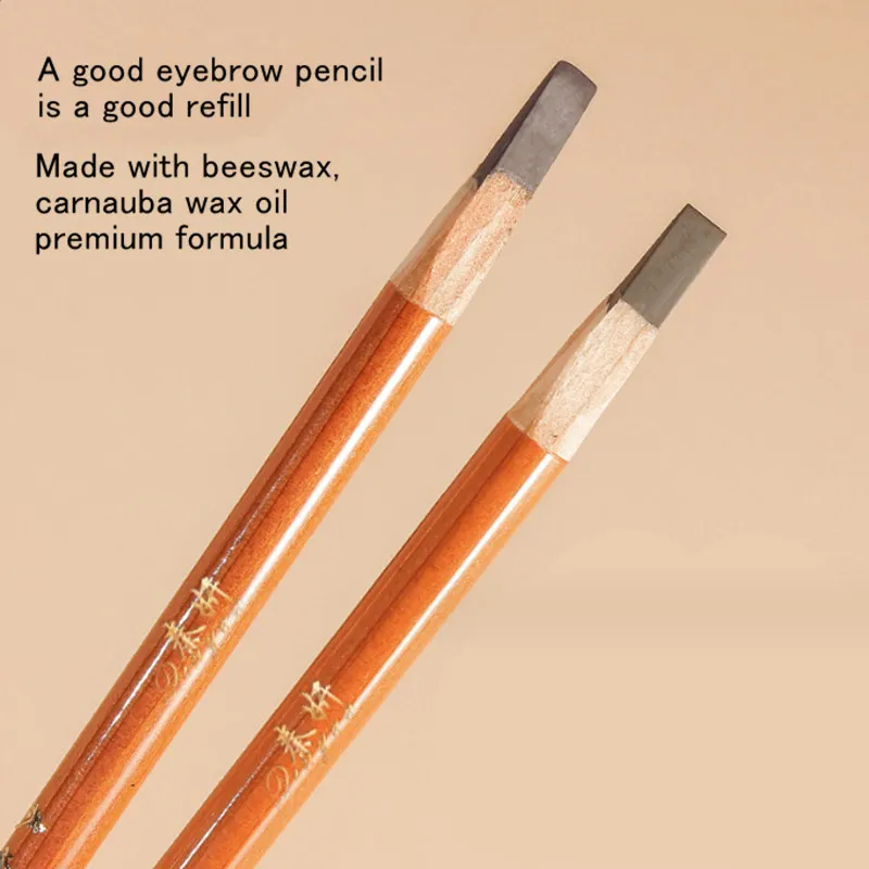 Eyebrow Pen Hard Microblading Brow Definer Enhancers Pencil Waterproof Easy To Apply Makeup Natural Wild Brows Tint — image 4