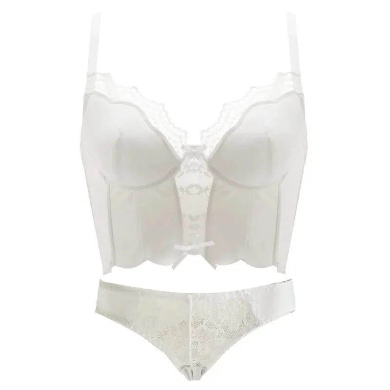 Thin Underwear Women's Push-Up No-Wire Sexy Lace Fishbone Bra