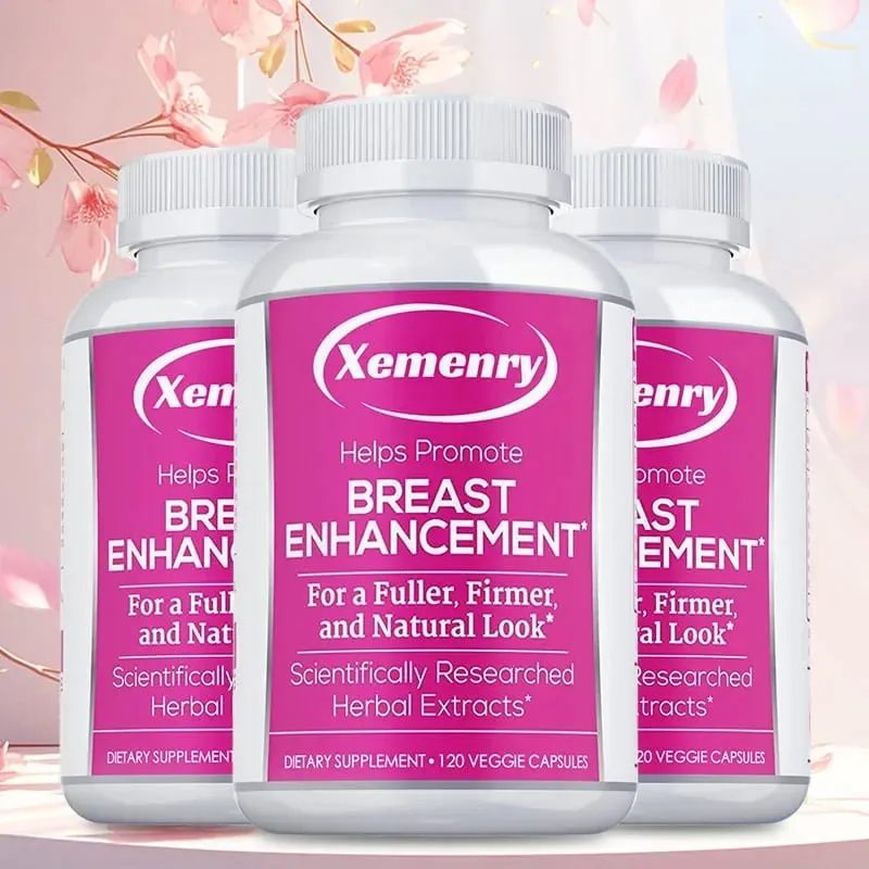 Breast Enhancement Capsules - Supports Balanced Estrogen Metabolism Enlarges Breasts Improves Skin Regulates Mood Non-GMO Ve — image 2