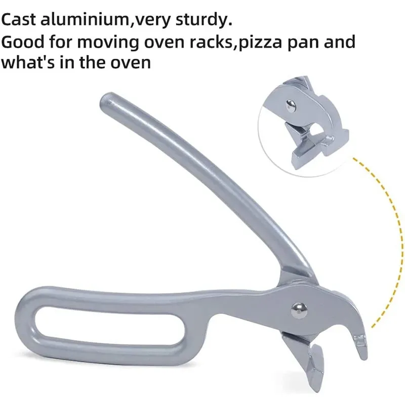 Pizza Pan Gripper Cast Aluminum Anti-Scald Baking Pan Gripper Bowl Pot Plate Pizza Oven Pliers Gripper Clamp Clip JT144