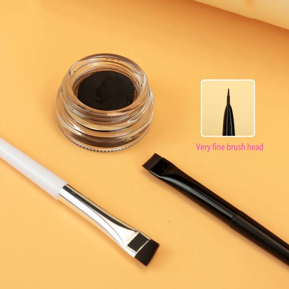 Up Tool Oblique Cosmetics Brush Beauty Blade Makeup Brushes Liner Brow Brush Angled Fine Eyeliner Brushes Flat Eyebrow Brush — image 5